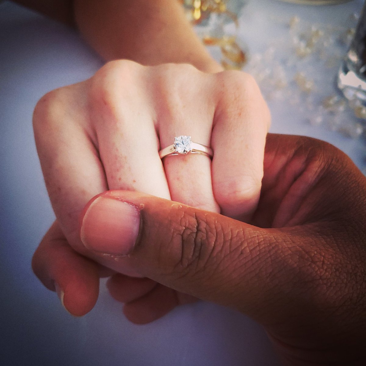 She said YES!!!! &lt;3 
#MrAndMrsStewart :)