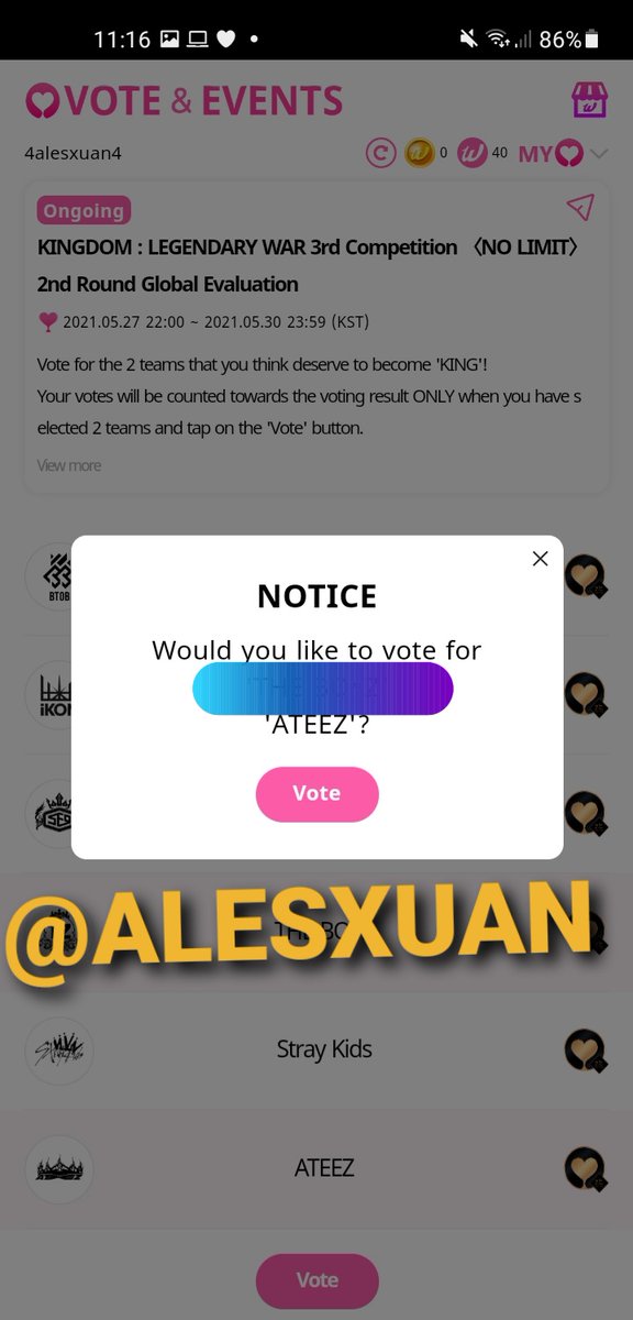 ALESXUAN's tweet photo. 08. voto kingdom
#MIST_class @ATEEZvoteBR #ATEEZ @ATEEZofficial #에이티즈 https://t.co/rtA3trNpto