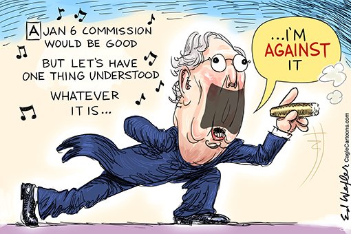 EdWexler's tweet photo. #mcconnellopposedcommission #deadlyjan6attack #independentcommission #trumpsbiglie #kevinmccarthy #loyaltytotrump #satire https://t.co/BqMqazQH6K