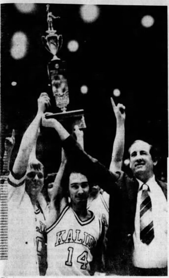 Ohiohshoops's tweet photo. Richard "Dick" Kortokrax. There won't be another! Made his 1st state at 47 and his last at 75. Retired @ 82.

🚨56 seasons as head coach
🚨41 seasons at Kalida
🚨890 wins (most all-time)
🚨1 State 🏆 ('81)
🚨2 Runner-Ups ('88 &amp; '09)
🚨State Semifinalist ('80)

📷@PutnamSentinel https://t.co/8rj5PJRr7i