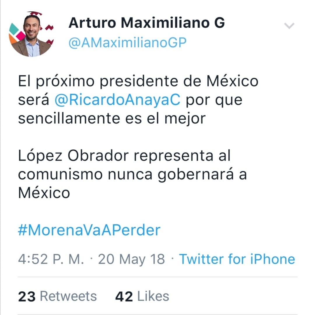 JoseHrdz11's tweet photo. @pattygmiranda @AMaximilianoGP @elgatopolitico_ @Hans2412 @FedeCastillo5 @letiblancossio @NormanFPearl @EnLaLupaQro @Marian0808 @IsaCastillo_99 @zocalovirtual @Loyola28085683 #MorenaVaAPerder https://t.co/8DFkW4mnC7