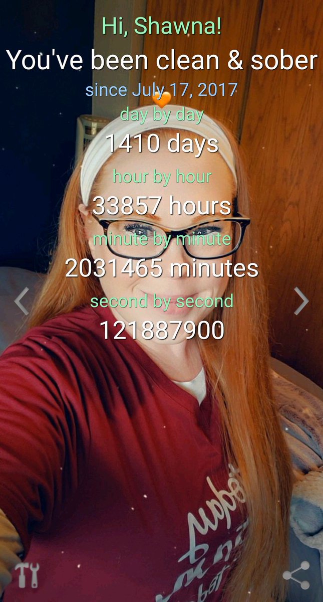 ShawnaVickery's tweet photo. I'll have 4 years in July 17th! 
#Sober #soberlife #RecoveryPosse #recovery #godisgood #gotmylifeback #onedayatatime https://t.co/vvHWsfpGef