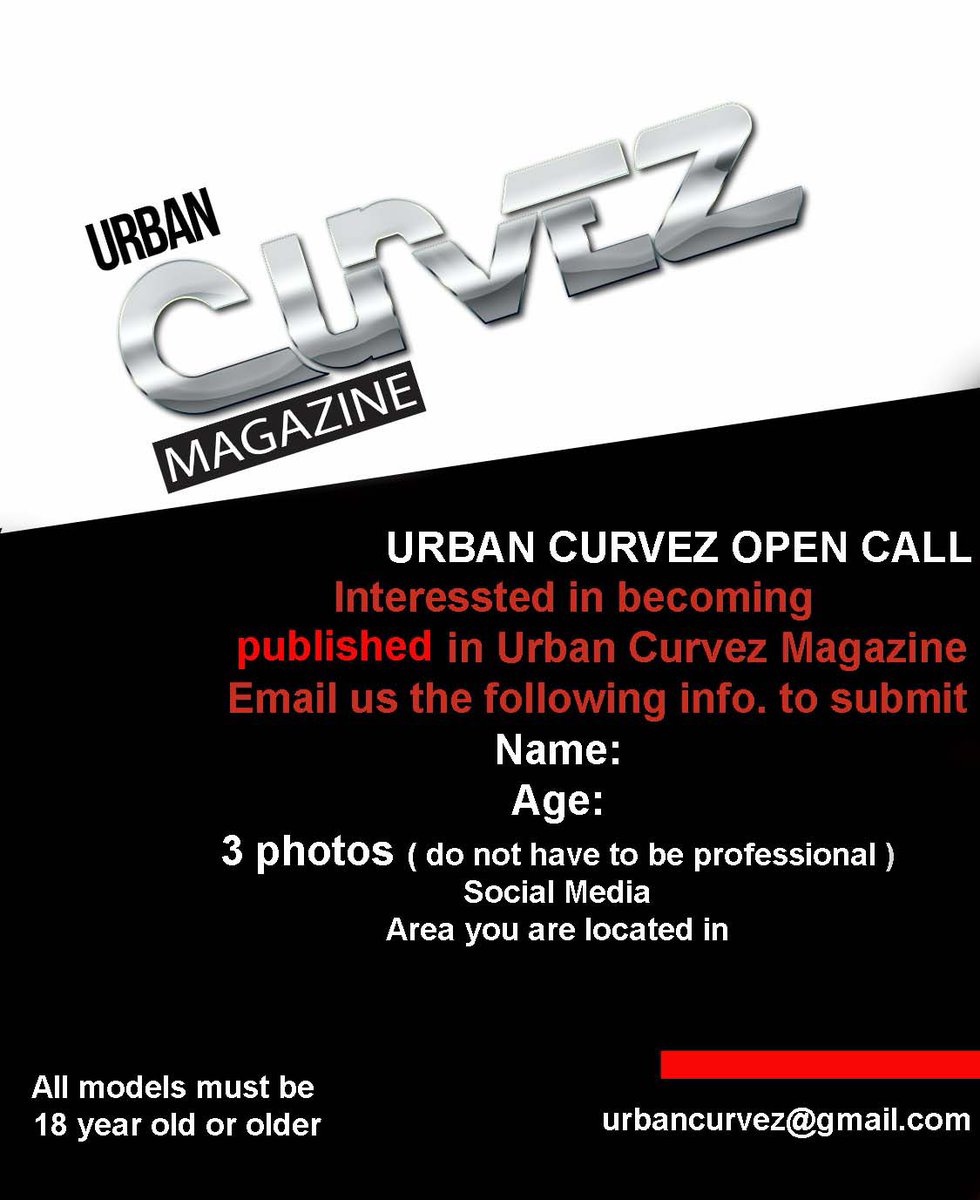 CurvezUrban's tweet photo. Open call for Urban Curvez magazine. If interested email photos and area you are in. #getpublished  #model #magazine #brandyourself  email urbancurvezmag@gmail.com https://t.co/pEiGIuL1XX