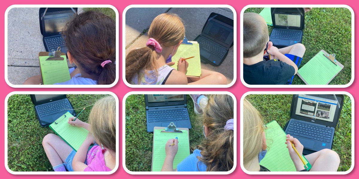 Gorgeous day to be outside doing animal research!  ⁦<a href="/FlemRarSchools/">FlemRarSchools</a>⁩ ⁦<a href="/CopperHillES/">Copper Hill</a>⁩