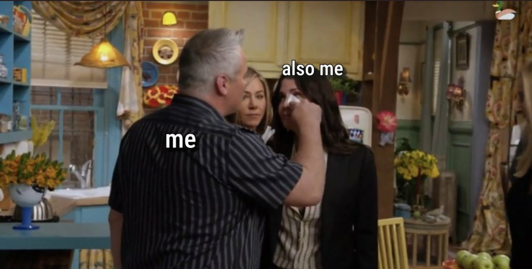 VsMartu's tweet photo. Yo consolandome despues de ver la reunion de friends😭😭: #FriendsReunion https://t.co/PR3LH0lCS6
