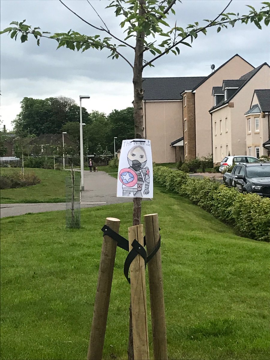 stdavidsparentc's tweet image. What characters can you find while walking? Pupils @stdavidsprimary have made some excellent drawings of your favourite characters to find. Happy walking!