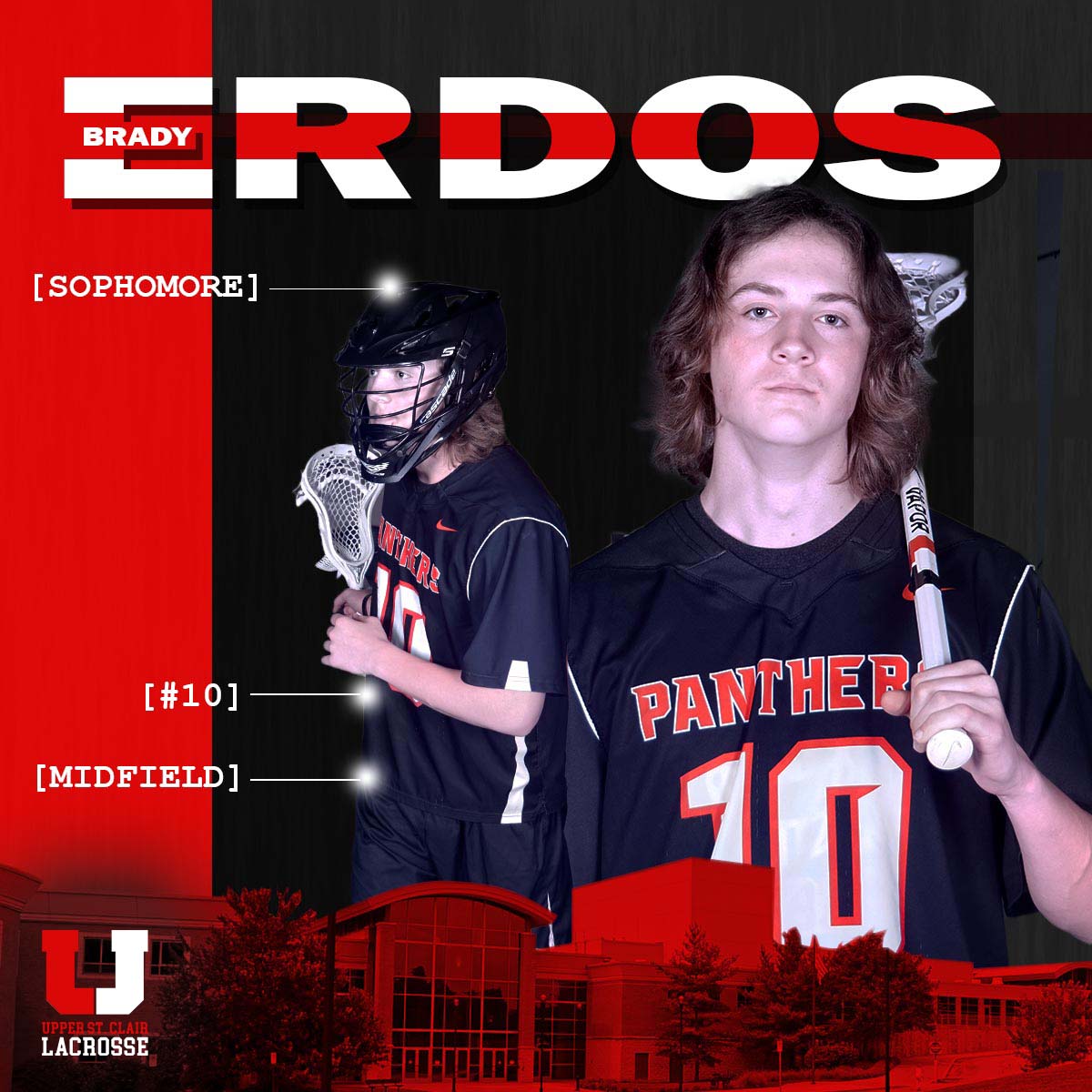Congratulations to sophomore Brady Erdos <a href="/BradyErdos/">Brady Erdos</a> on being named AAA Section 1 All Section Midfield &amp; All WPIAL Midfield!
<a href="/USCSchools/">Upper St. Clair School District</a> <a href="/USC_High_School/">Upper St. Clair HS</a>