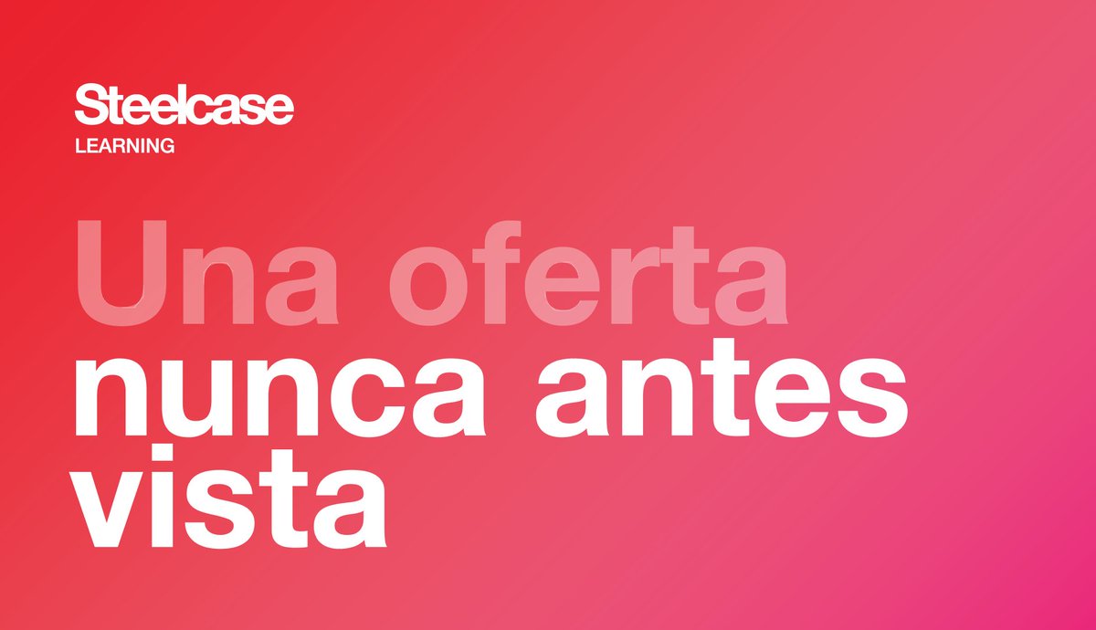 SteelcaseMexico's tweet photo. Ahora que todo comienza a volver a la nueva normalidad, el sector educativo se enfrenta a nuevos y distintos retos. Sabemos que no es fácil, y que enfrentamos un periodo muy complejo, es por eso que tenemos una oferta nunca antes vista.
Conoce más: https://t.co/tBtSumR8Mz https://t.co/18pB0OPLhY