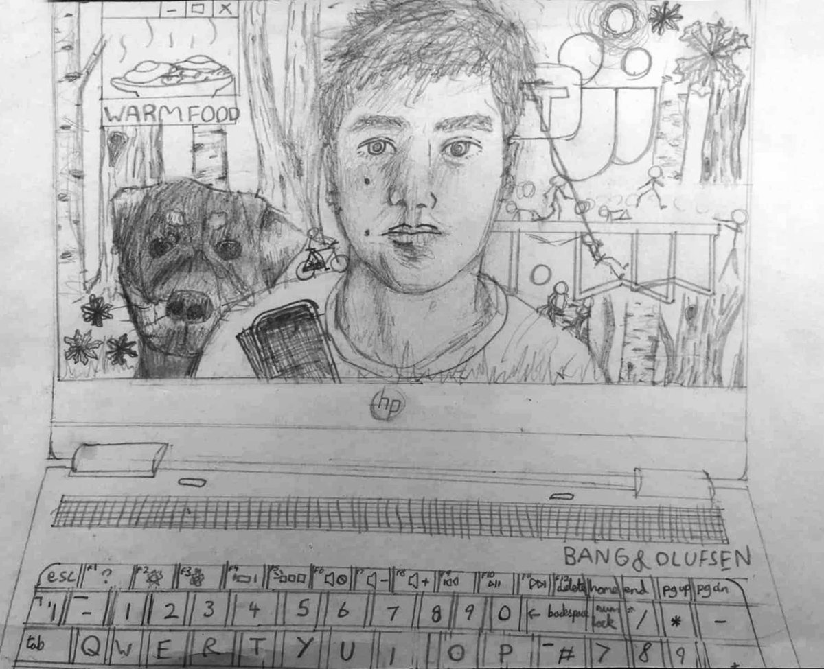 EKSTpartnership's tweet photo. Joseph @St_Anselms worked so hard developing his concept for his #selfportrait entry for our #OurSharedIsolation collaboration.
Love this pencil piece with real depth and detail. Well done Joseph and all who took part.
#together #partnership #wideninghorizons #growthmindset https://t.co/ihxgZs7laq