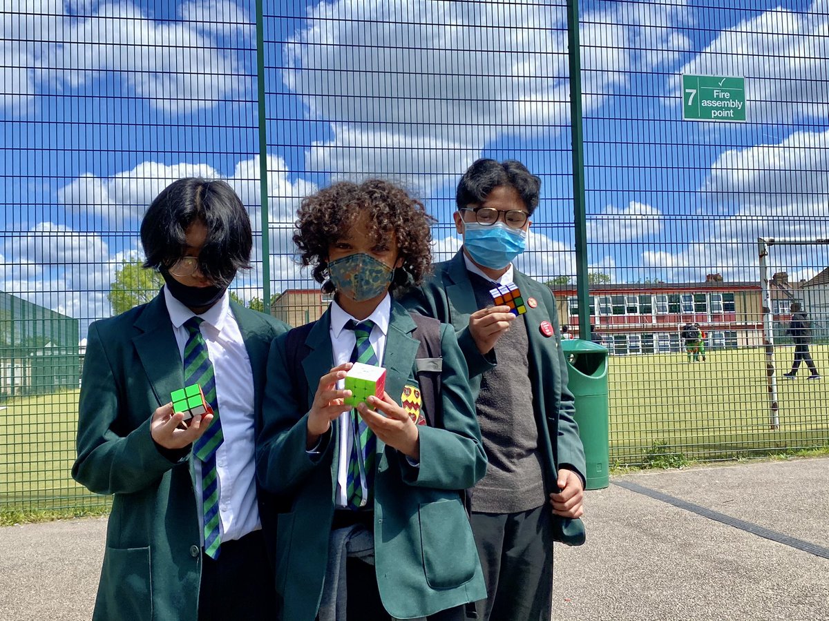 NCCBrent's tweet photo. Solving the #rubrikscube improves the brain's cognitive mapping, advances your configuration & problem-solving skills. John Ray, James & Kyle in Year 8J make it look easy! Did you know the world fastest record for solving the cube is 3.47 seconds! @ncc_chaplain @The_Us_Trust https://t.co/wLSwpBjnWV
