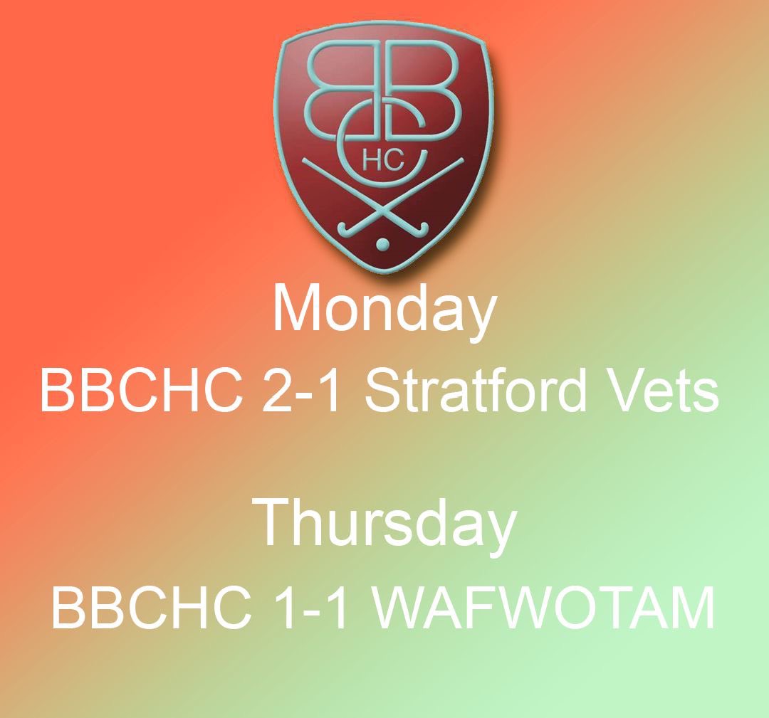 Final results from this weeks Summer League games. A last minute winner at Stratford after a hard fought battle coming back from behind, and an even game v Warwick which ended in a draw tonight🏑