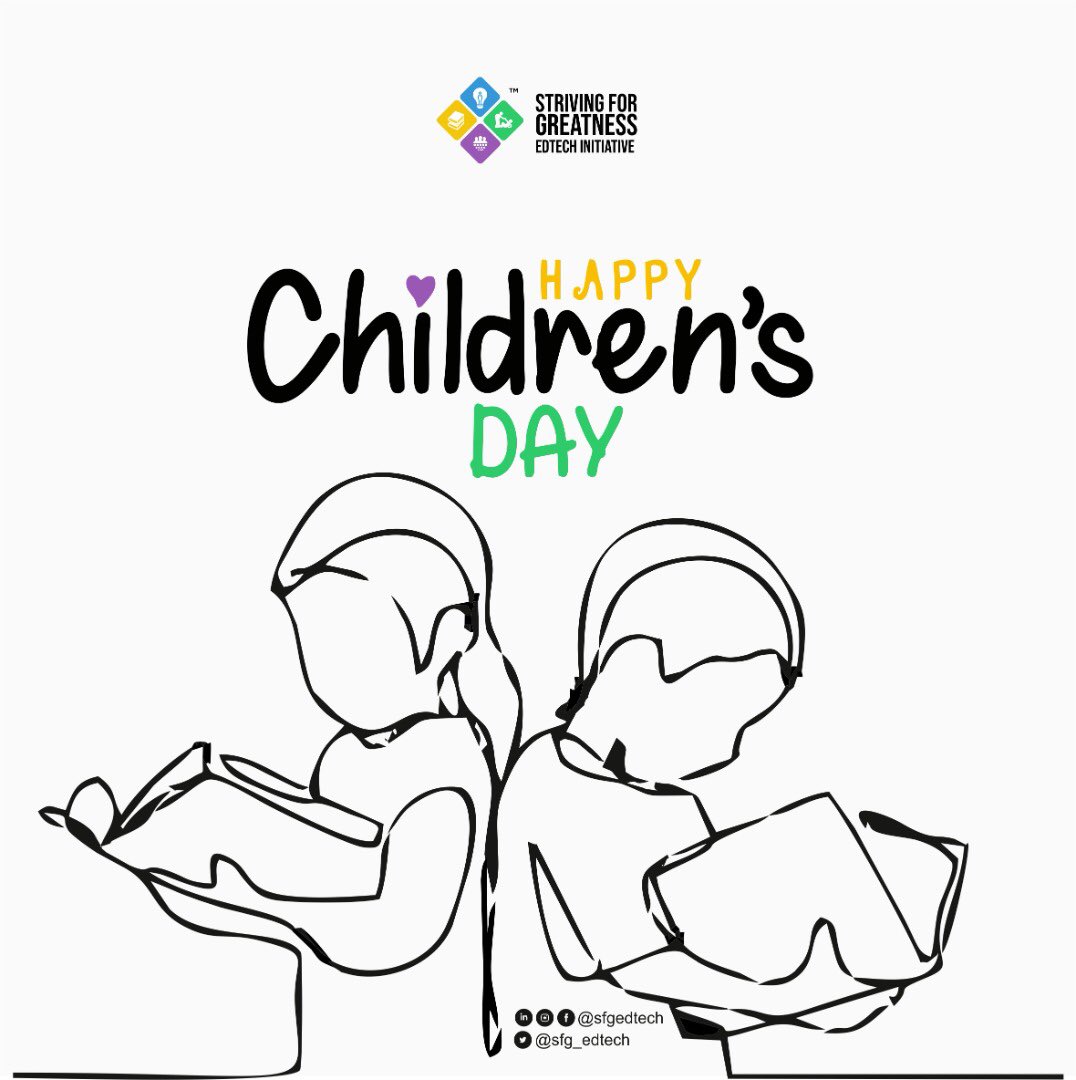 sfg_edtech's tweet photo. The sweetest period of anyone’s life is their childhood. A very happy children’s day to all the kids in the world. #SFGEdTechInitiative https://t.co/Bdr6GN7j0x