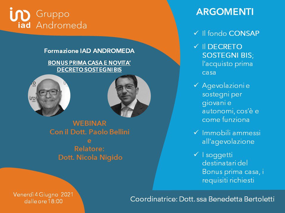 KreditOnLineSrl's tweet photo. Kredit On Line al servizio di Iad Italia Andromeda https://t.co/HuSH6G2ztt