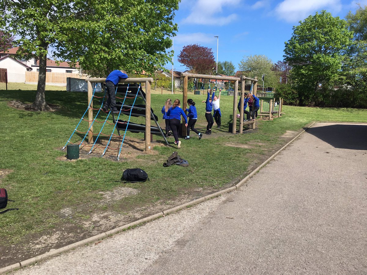 MrsLawless21's tweet photo. The children have loved being able to play on the Trim Trail again. It was wonderful to see them all taking turns and encouraging each other this afternoon. @DanestoneP https://t.co/zqyvlz3Hzn