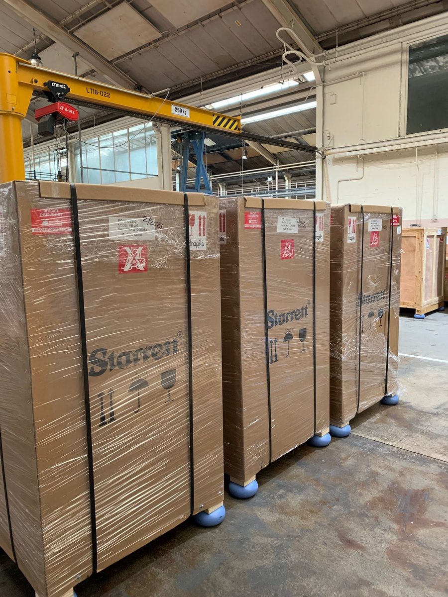 Another fleet all packed up and ready to be shipped - #Starrett #Optical #Metrology