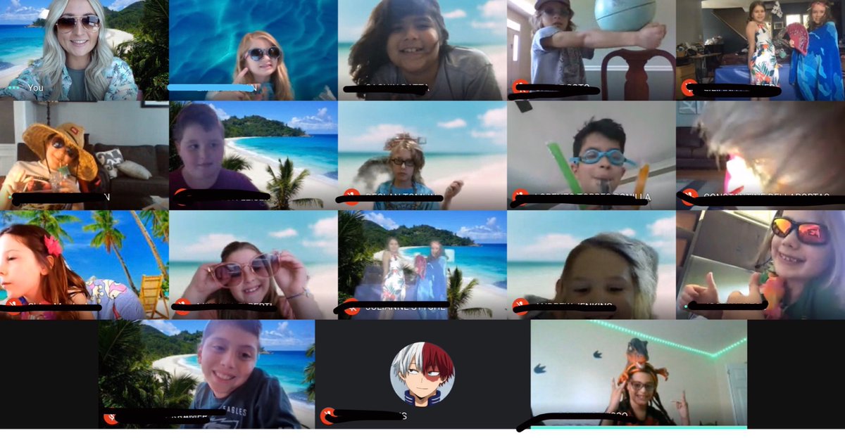 MissColeEC's tweet photo. Kicked off our 10-Day-Countdown to the end of third grade today with “Tropical Thursday”!  After accomplishing a whole year of cyber learning, these third graders are ready for a summer vacation! ☀️🌊
🍍🏝  @OwenJRobertsEV @OJRCyberAcademy https://t.co/ck8lNVUdgb