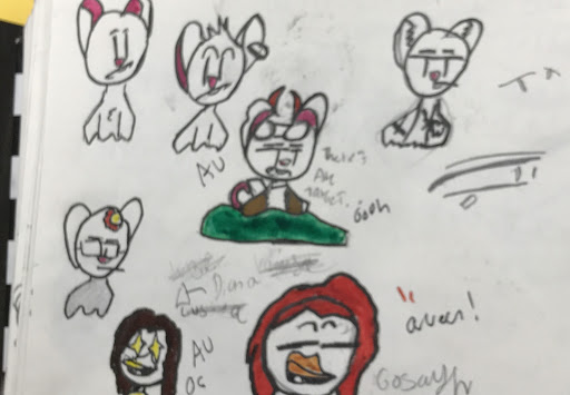 SallyIsSus1's tweet photo. Poor quality of Patb sketches of my Au https://t.co/8UuTkfnML4