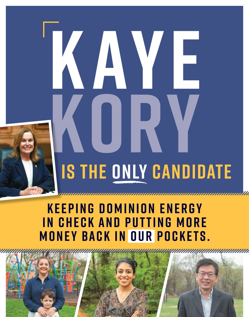 clean_virginia's tweet photo. We proudly defend legislative champions like Del.@KayeKory who has voted to return $1.3 billion in @DominionEnergy overcharges back to Virginia families. https://t.co/Wo2XhdMsUo