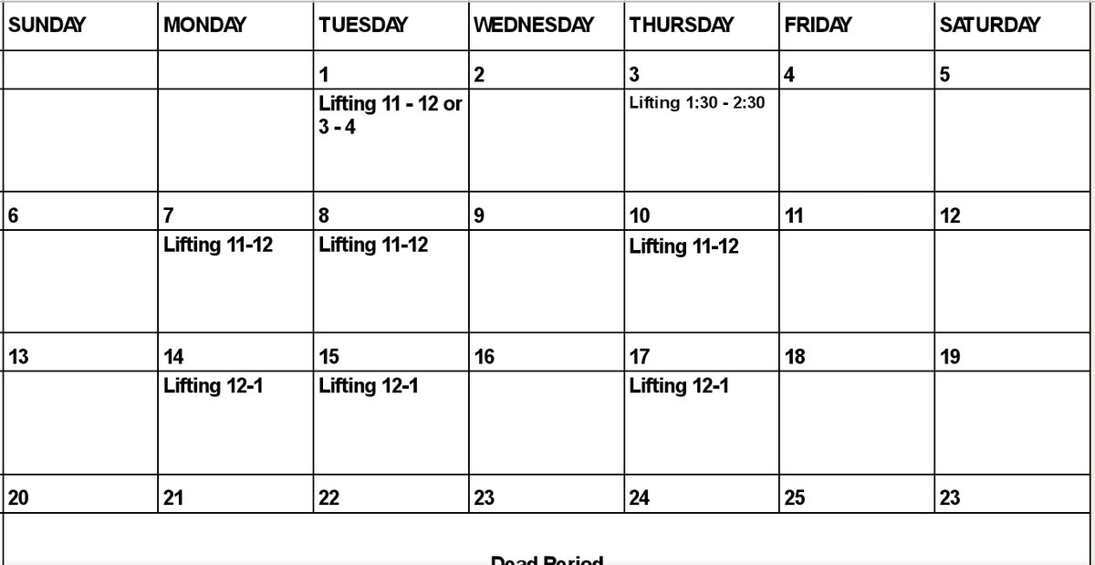Attention all female athletes entering grades 7-12, here is our June open lifting schedule with <a href="/CraineStrong/">FUHS AT&SC</a>! Let's get to work! #FalconPride <a href="/AthleticsFuhs/">Fairfield Union Athletics</a> <a href="/falconsoccer_96/">FUHS Girls Soccer</a> <a href="/LindseyPinder13/">Lindsey Pinder</a> <a href="/gofalconssb/">FUHS Softball</a> <a href="/FUHS_TF/">FUHS TRACK&FIELD/XC Coach Myers</a> <a href="/FuhsGolf/">FUHS GOLF</a> <a href="/RMS_Falcons/">Rushville Middle S.</a>