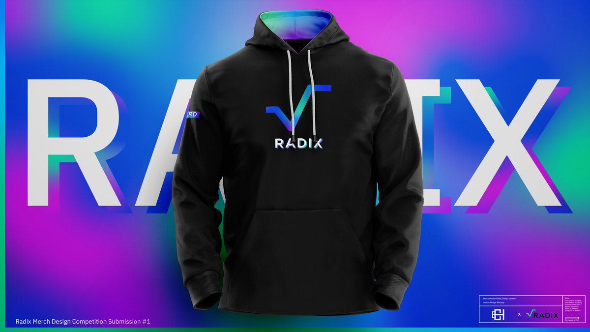BenjoCreative's tweet photo. Radix Simplistic Hoodie design concept.
Merch Design contest submission #1. 
@radixdlt  // #RadixSwag 💙
HD Image: https://t.co/MBJ0yhFpGS https://t.co/0BMabCgbfT