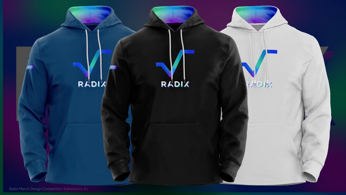 BenjoCreative's tweet photo. Radix Simplistic Hoodie design concept.
Merch Design contest submission #1. 
@radixdlt  // #RadixSwag 💙
HD Image: https://t.co/MBJ0yhFpGS https://t.co/0BMabCgbfT