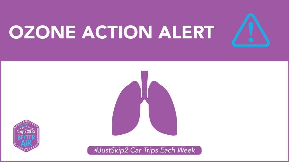 cdpheapcd's tweet photo. Though it's still May and feels like Spring, increasing sun and temps mean increased ozone too! An Ozone Action Day Alert is in effect for the Front Range until at least 4 PM on Fri. Stay alert &amp; protect your health! #JustSkip2 #KeepTheGoodGoing #BetterAir https://t.co/gO0dyA4qMg https://t.co/FDT20gw0Xk