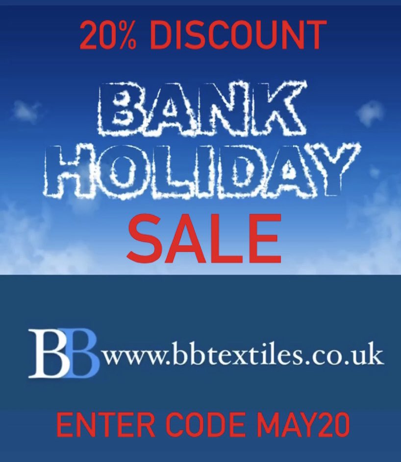 🔹Bank Holiday Sale Starts Now! 
▪️ FREE Uk Delivery bbtextiles.co.uk #bbtextilesltd #sale #bankholiday #home