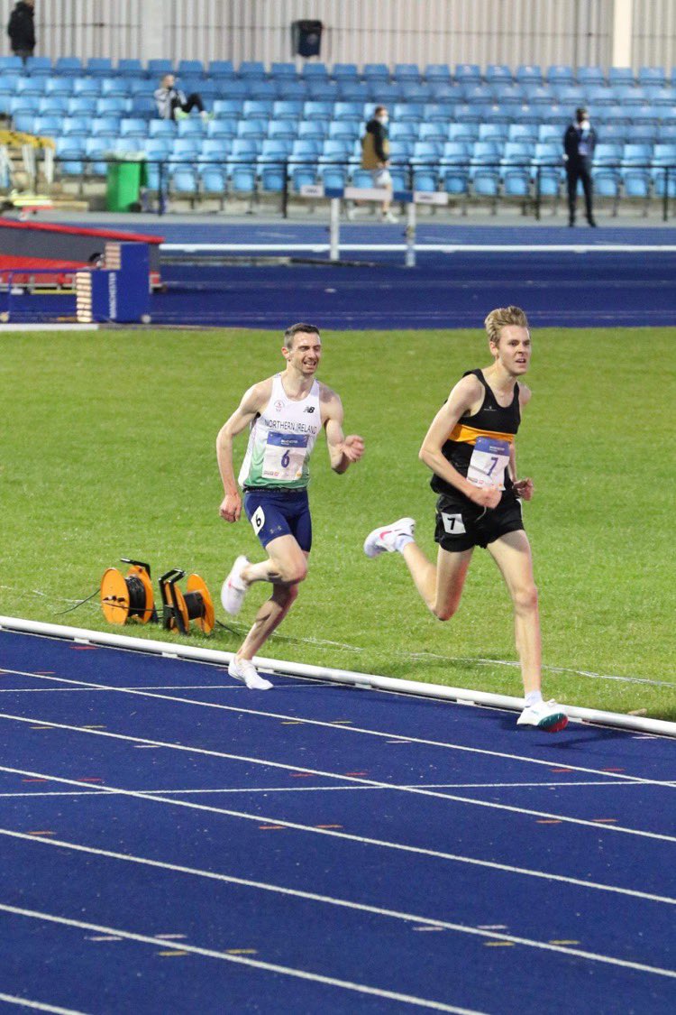 AthleticsNI's tweet photo. A great run from @ConorBradley_ in the 5000m for 2nd in 14:06. Well positioned all the way, took the lead on the penultimate lap before being out sprinted by Cameron Allan. @irishathletics #commonwealthpotential https://t.co/BAh7lKQVa3