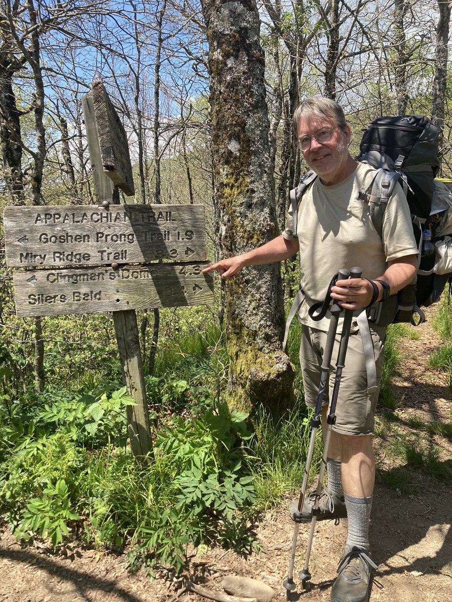 JSGorley's tweet photo. Hiking through the Smokies on the #Appalachiantrail #AT https://t.co/a4db582g0a