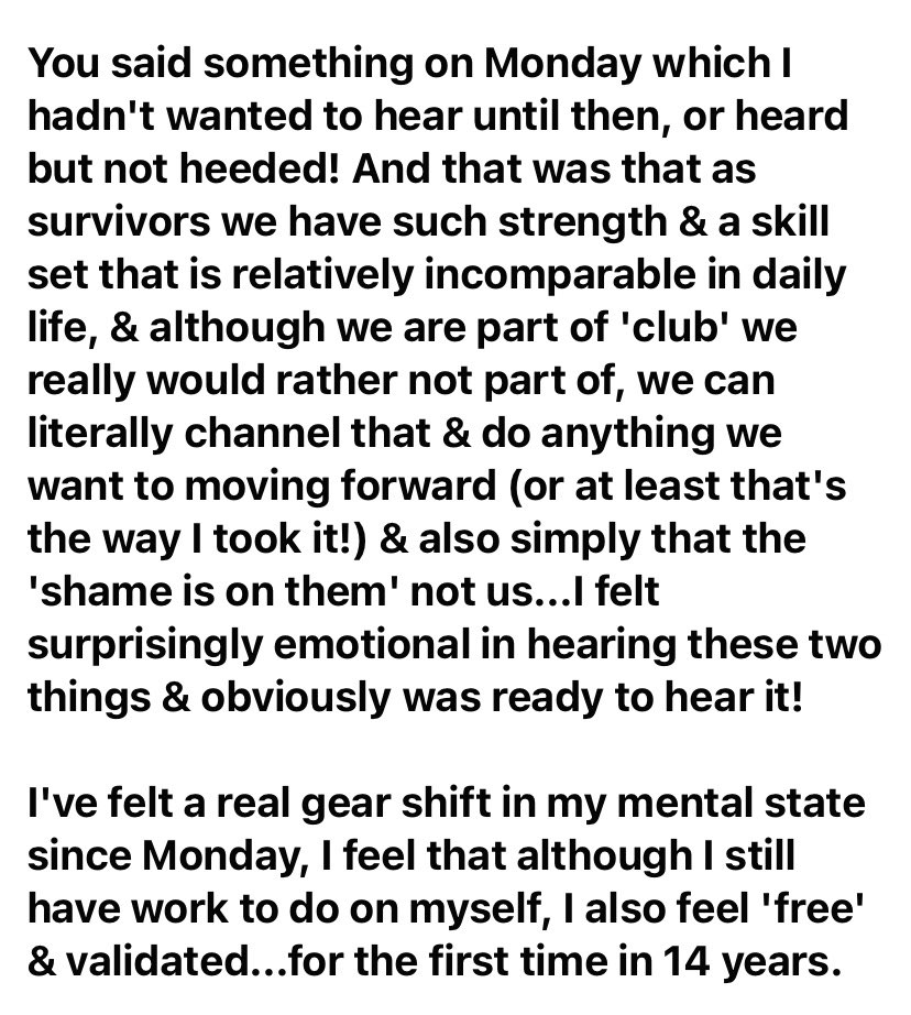 Rachel_SUTDA's tweet photo. Wow, the feedback from a lady who completed the Freedom Programme this week really enforces the effect @FreedomProgramm has on women who do it.

I ❤️ delivering the programme to such amazing women. #learningtoflyagain https://t.co/zhAlxrrebn