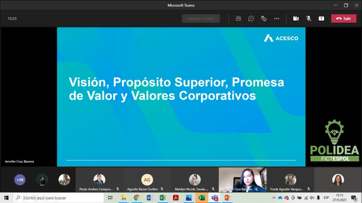 NadiaQuijano's tweet photo. #POLIDEA busca impulsar en los estudiantes, habilidades de comunicación efectiva y formación técnica complementaria, mediante el desarrollo de actividades extracurriculares en conjunto con la @aefict. Gracias a #ACESCO. @FictESPOL @paolalrc @EddySanclemente @espol https://t.co/K6BNSzi2JY