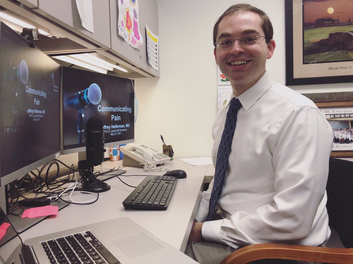 Congrats to our very own rising chief, Dr. Jeffrey Heiferman <a href="/jeffheif1/">Jeffrey Heiferman</a> , on tying for 1st place at the ICEP spring conference! We loved his fun and informative presentation on how to better communicate with patients regarding expectations for pain while working on shift!