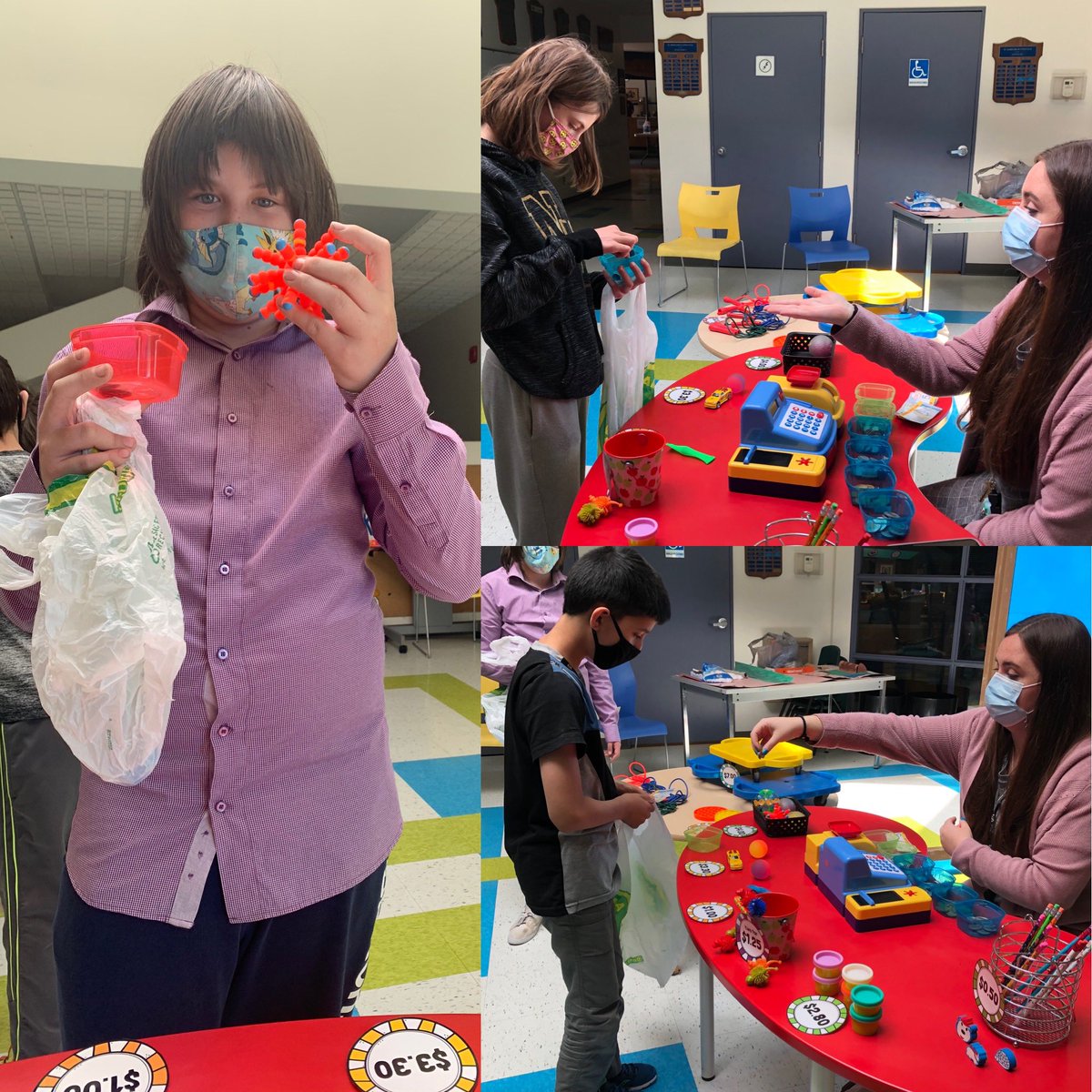 The <a href="/SMYocsb/">St. Marguerite d'Youville School</a> Toy Store is officially open! 

Today we turned our atrium into a toy store &amp; had so much fun ‘buying’ various items. We tried to make it as real as possible with price tags, a $10.00 budget and a cashier. We had so many transactions that our store sold out today!💰