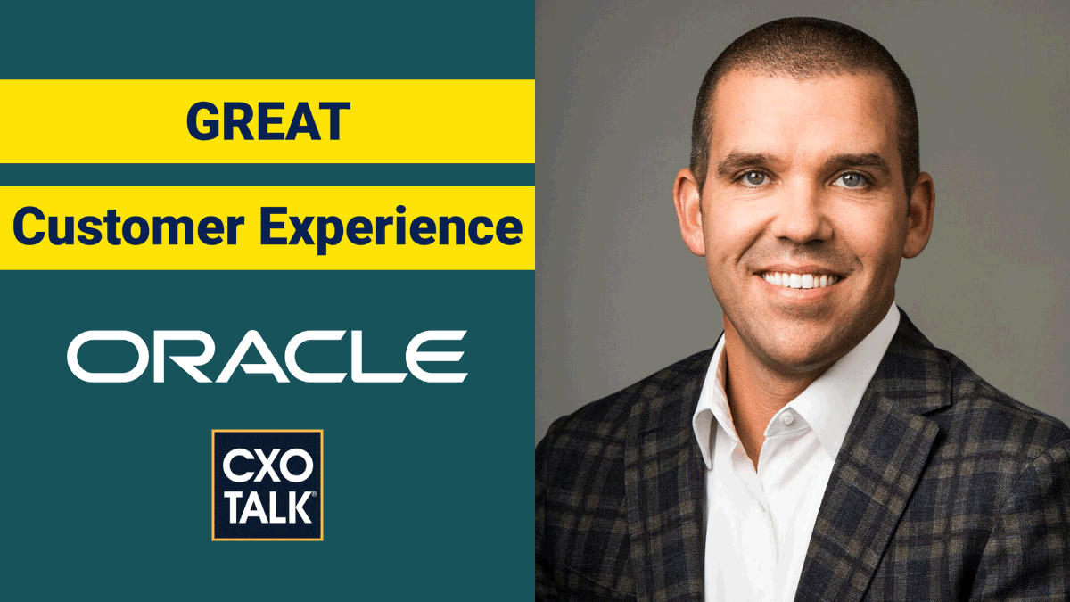 cxotalk's tweet image. &quot;All of those meaningful interactions that the customer has had w us need to flow seamlessly btwn those functions w/in your company. In that regard, data is absolutely essential. &quot;
-- @renniksn, SVP Marketing @OracleCX @Oracle
cxotalk.com/video/how-crea…

#CXOTalk #CustomerExperienc