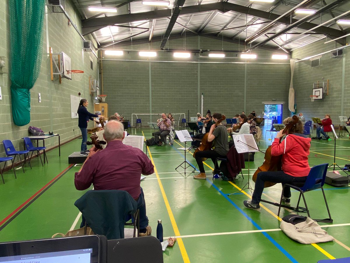 BlackpoolSymph1's tweet photo. Back indoors!! Fantastic 1st play-through for Marriage of Figaro and the Mendelssohn Violin Concerto ready for our concert at @WGBpl on 3rd July. @HHconductor @HodgsonAcademy #BringingMusicBack https://t.co/FWnL1izkKd