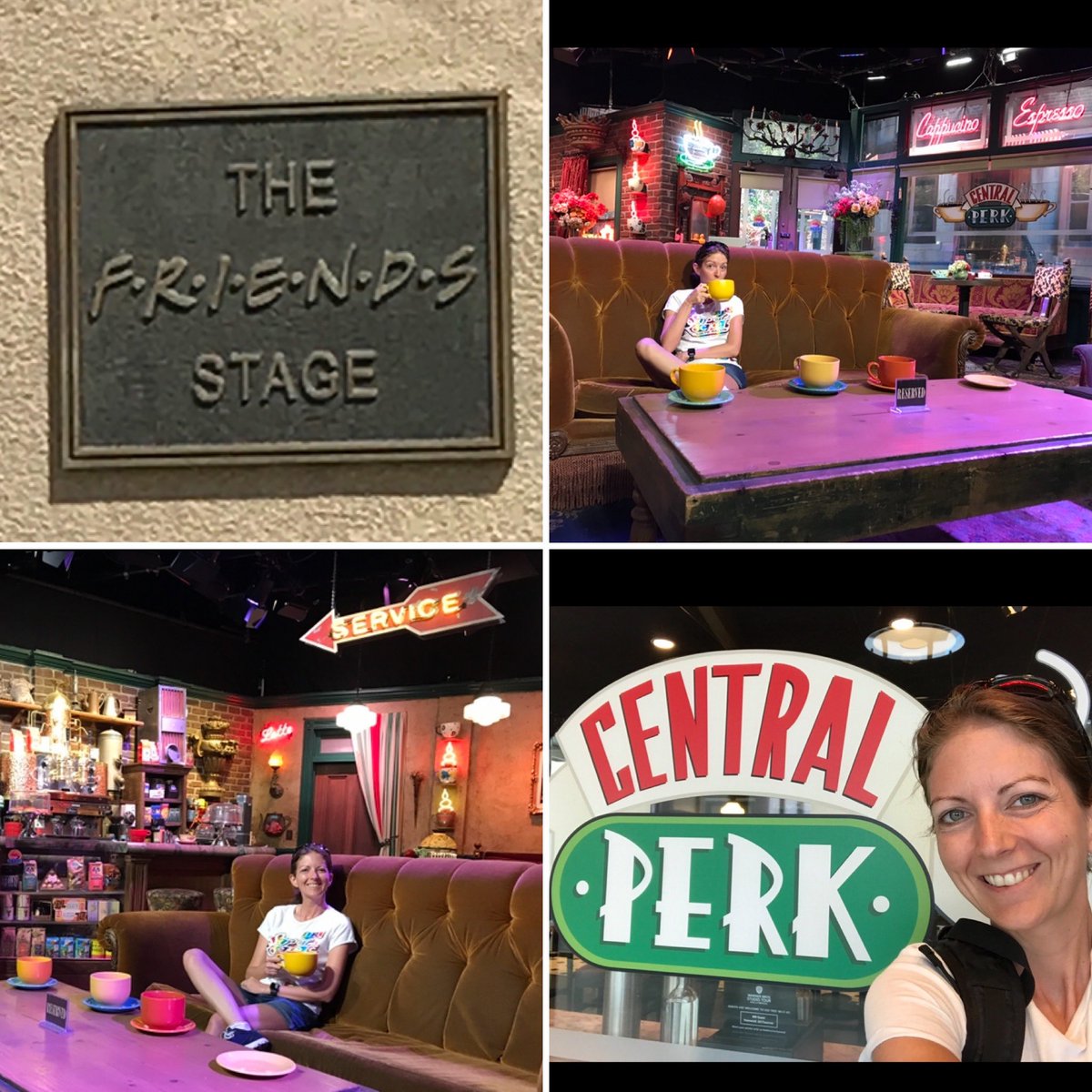 Dingasaurus's tweet photo. The One Where I Visited The Friends Set In Hollywood #WarnerBros #warnerbrothersstudiotour #2017 #centralperk #friends #friendsstage #friendsset #FriendsReunion https://t.co/hP6Ll31oV3