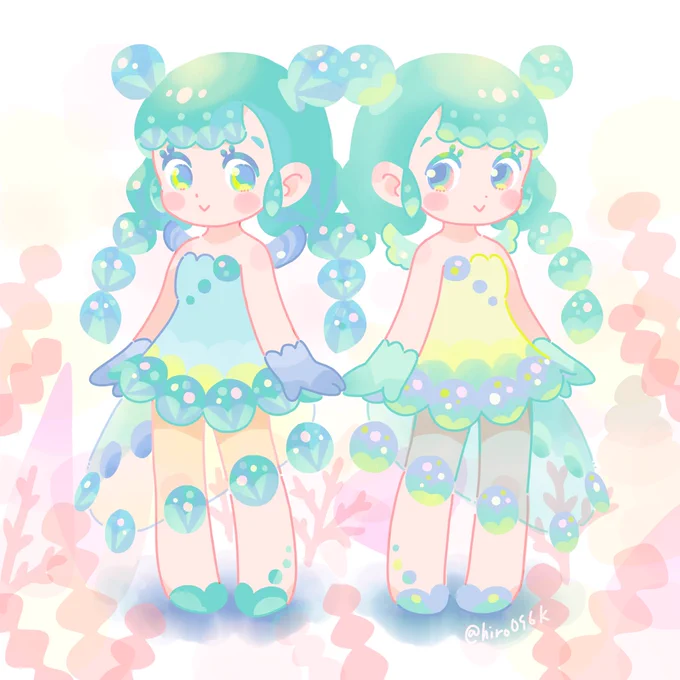 双子

#イラスト #illustration #みんなで楽しむTwitter展覧会 #AdobeFresco 