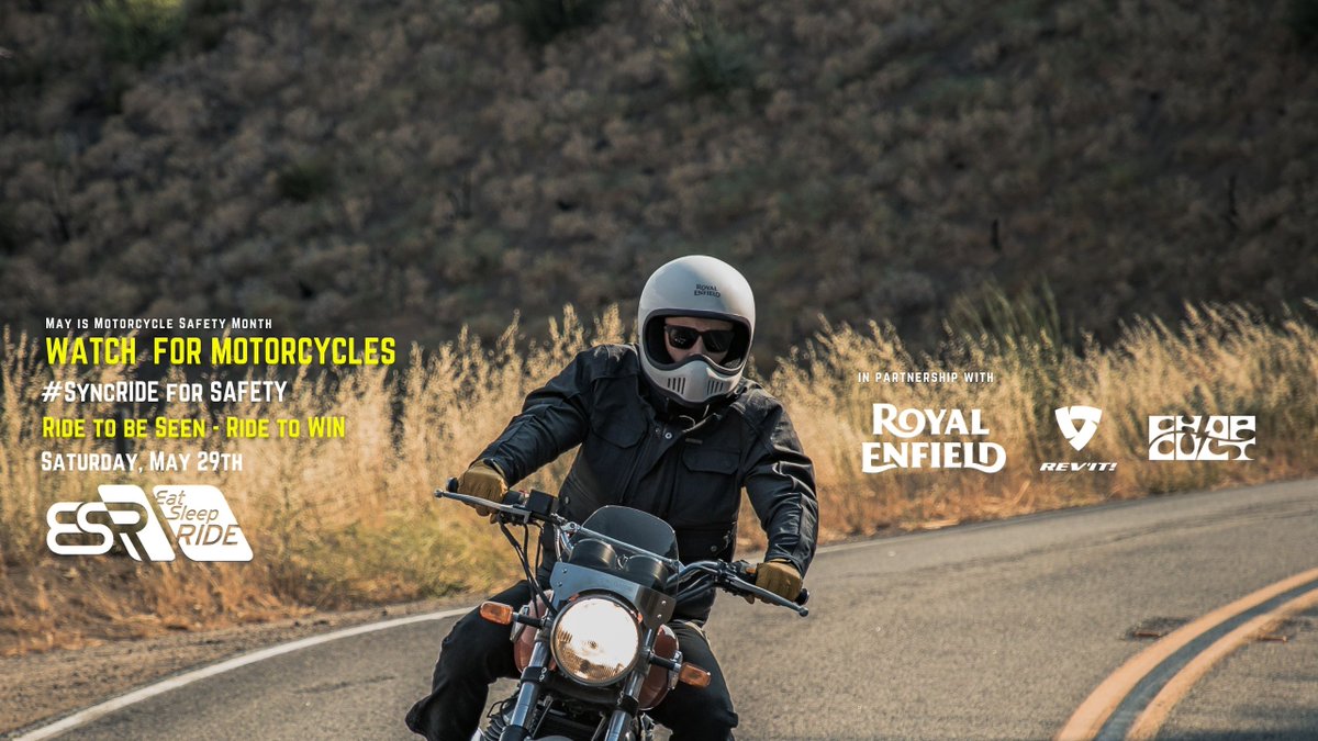 EatSleepRIDE's tweet image. It's going to be fun. SyncRIDE for Safety, this Saturday, May 29th. A 24-hour challenge on the app. #eatsleepride #syncride