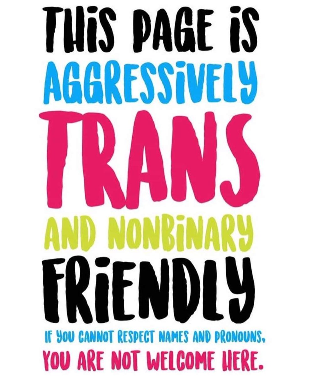 elisa_the_mess's tweet photo. If you can't respect names and pronouns, you're not welcome here at all. https://t.co/fMd0m74yTv