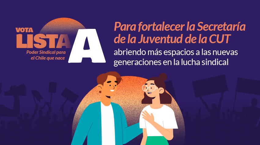 Poder_Sindical_'s tweet photo. 📢La Juventud Trabajadora será clave para fortalecer el #PoderSindical en el Chile que nace!

Vota hoy x 9 consejer@s titulares y 1 suplente en la https://t.co/AwQ8piCdpr para seguir abriendo espacios a las nuevas generaciones en la lucha sindical🙋‍♀️🙋‍♂️

#VotaListaA
#EleccionesCUT https://t.co/sD5vYjxhY4