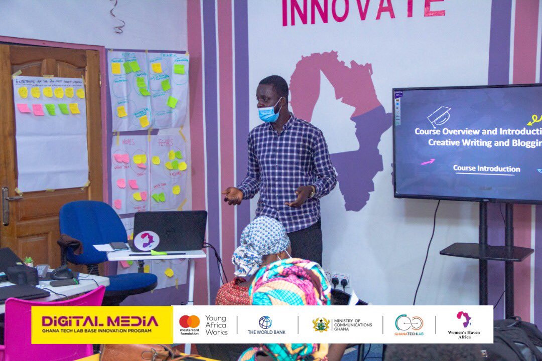 haven_africa's tweet image. Creative writing and blogging are being used widely in our world today to influence sales, bring accounts of events to an audience and communicate ideas in a creative way.
Today, trainees were introduced to creative blogging and writing.
#GTLBaseProgram
@GhanaTechLab