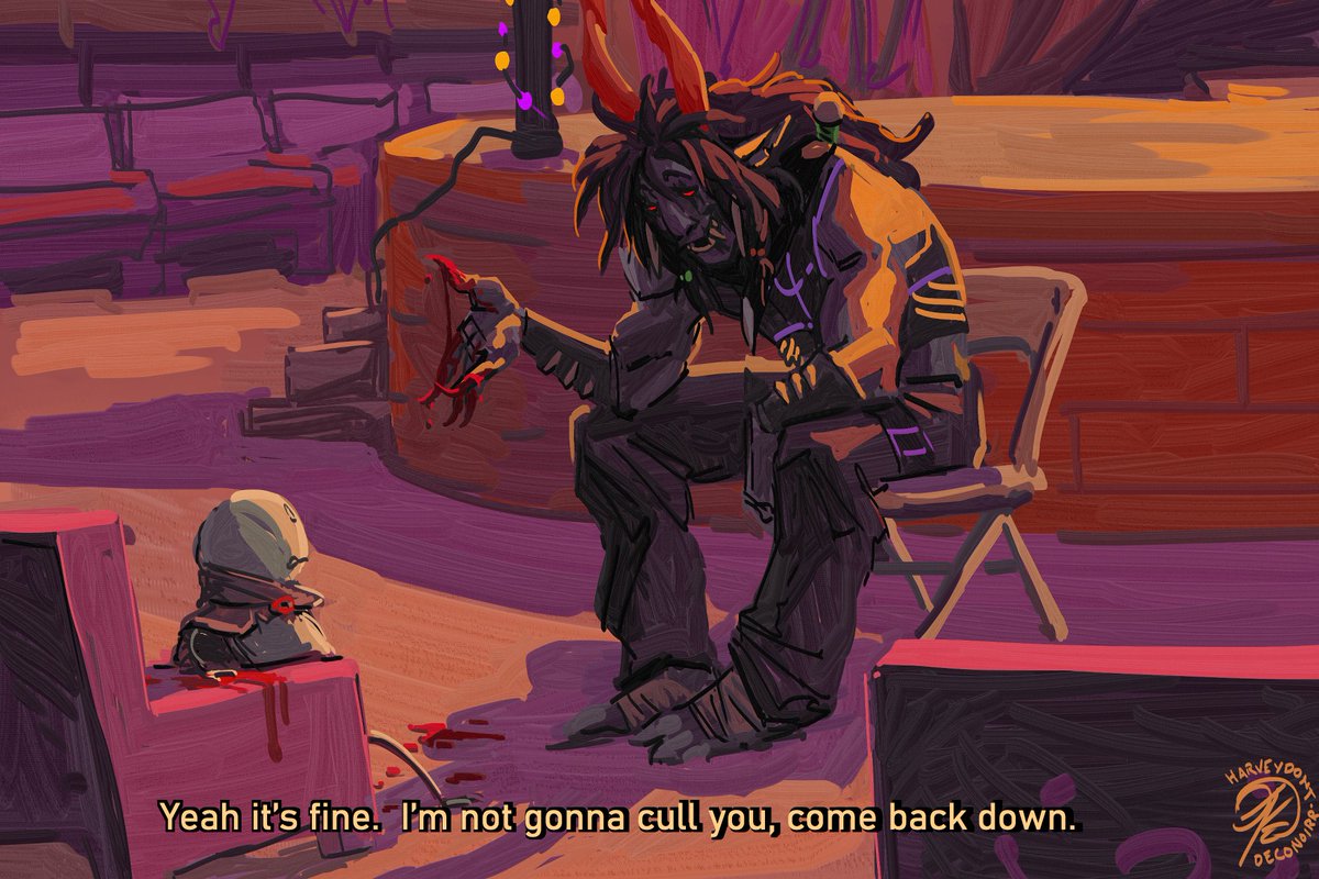 a little fake screenshot of one of my favorite scenes when I was writing this route (with the other obviously being the Bad End TM). 
GHB design was made by <a href="/XxShark69DudexX/">shark</a> / @ meat-pile on tumblr!