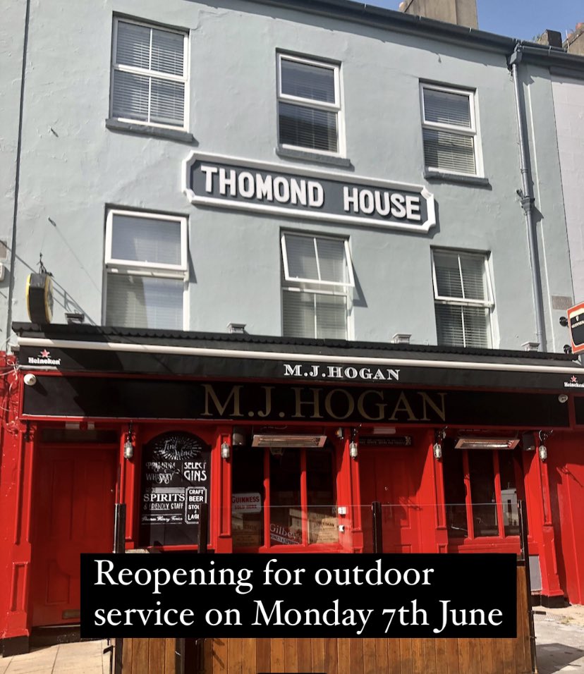 We’re very happy to announce that we will be opening for outdoor service on Monday 7th June. We’re not taking bookings as we’ll be operating on a “Walk In Only” basis. Hopefully see you all then!