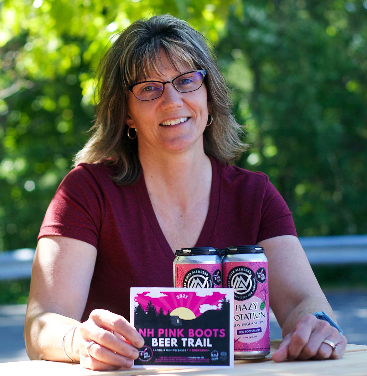 Becky wants to remind you that this is the last weekend to collect your stamps for the NH Pink Boots Beer Trail. Turn in your completed card for a chance to win some great prizes! We’re also down to our last few 4-packs of Hazy Rotation featuring the 2021 Pink Boots hop blend.