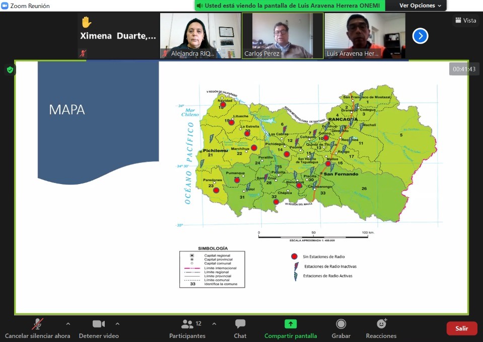 #ONEMIOHiggins encabezó la 2da sesión de la Mesa Regional de Telecomunicaciones, contando con participación de <a href="/BomberosdeChile/">Bomberos de Chile</a>, <a href="/Armada_Chile/">Armada de Chile</a> , <a href="/CruzRojaChilena/">Cruz Roja Chilena</a>, Servicio de Salud, Red Regional de Emergencia, Acción Sanitaria, <a href="/DefensaCivilCL/">Defensa Civil Chile</a>, Radio Club Rgua y Radio Club Sn Fdo