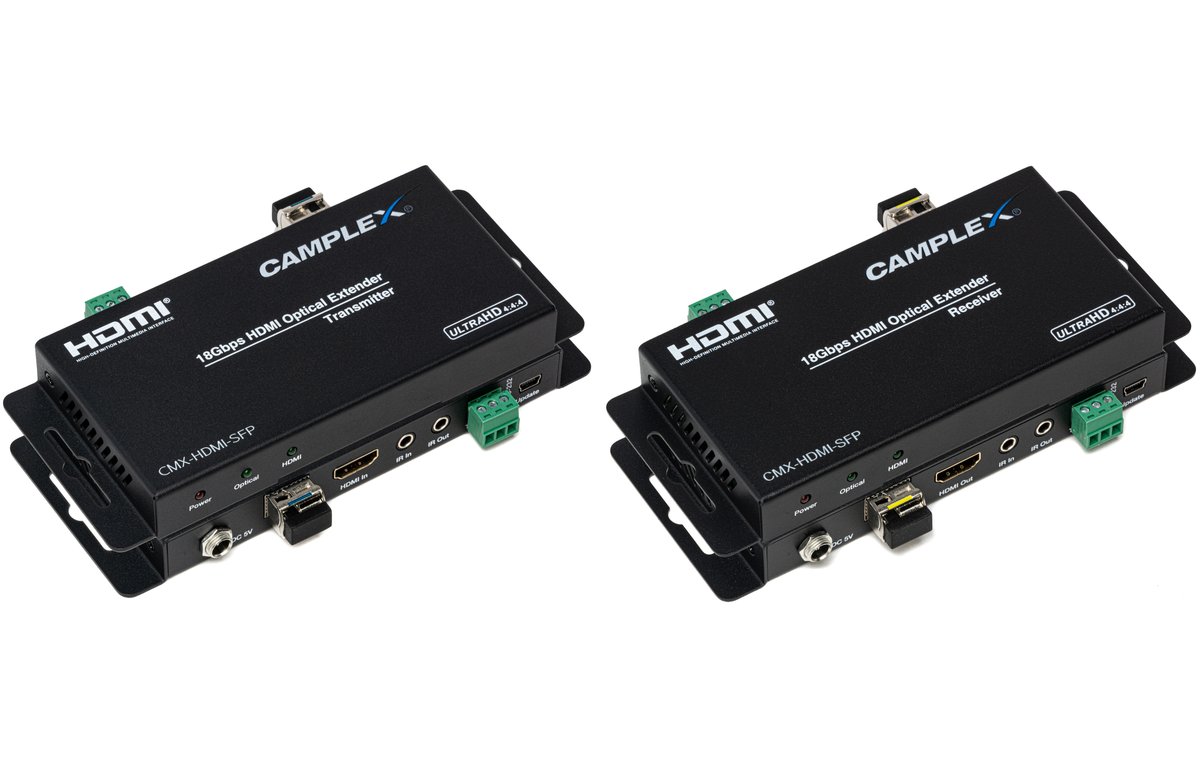 Camplex_Fiber's tweet photo. Extend 4K HDMI beyond distances you ever imagined possible with the Camplex HDMI-SFP fiber optic HDMI 2.0 extender! Learn More: https://t.co/TfjwIxo4YB
#camplexfiber #fibercable #broadcastfiber #fiber #fiberoptic #broadcast #proav #sfp #fiberedu #4k #hdmi #livevent https://t.co/DxLfgFWfZX