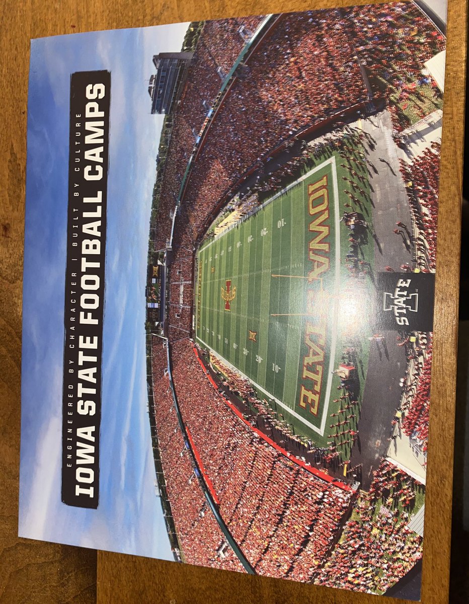 Thank you <a href="/CycloneFB/">Iowa State Football</a> for the Camp Invitation the other week!!
