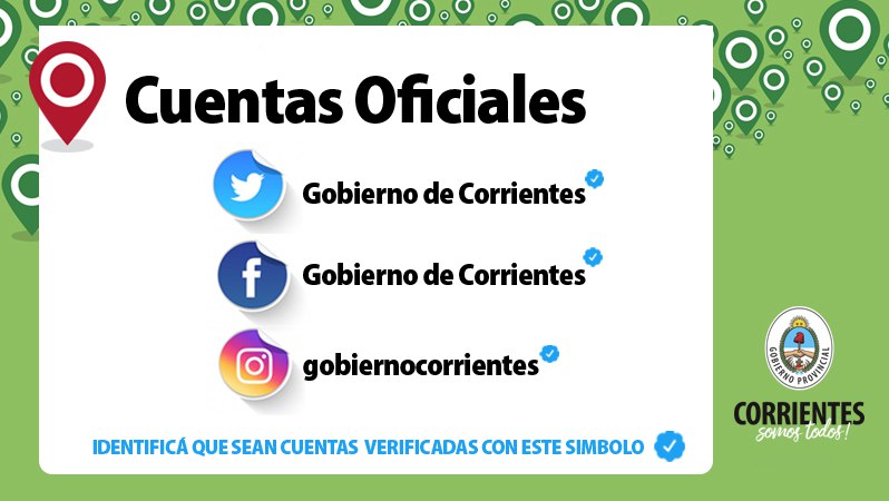CorrientesGob's tweet photo. Evitemos compartir información falsa. ⚠️ ¡Informate en nuestras cuentas oficiales! 👍 https://t.co/0rKXtP4KGL