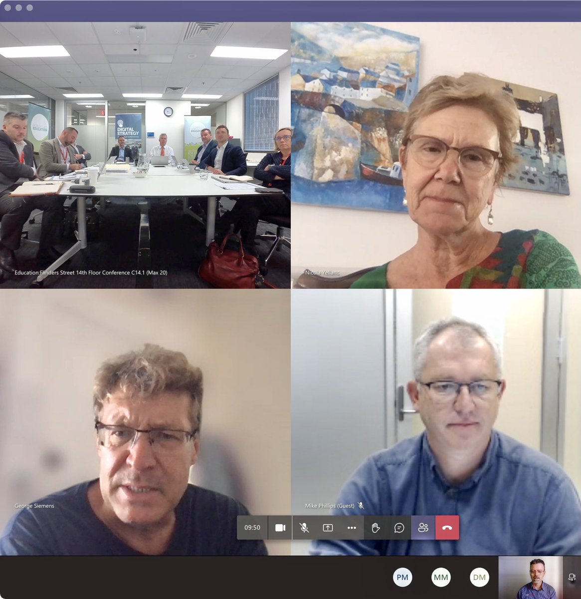 jnxyz's tweet photo. Future of digital in schools > a wonderful chance to represent @stempunksau on this expert panel > Great vision on show by South Australia Education Dept for organising! AND awesome to eMeet Prof George Siemens 🙌🏼🌱⤴️
#futures #futureofEdu #Edfutures #futureliteracies https://t.co/DW2L4oZbZK