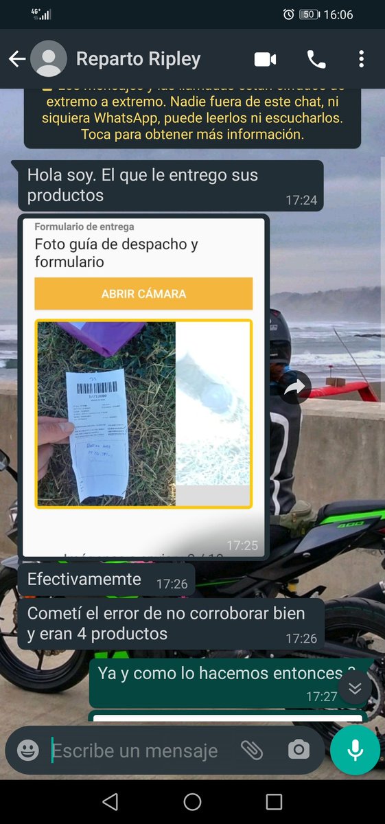 bgalaz_89's tweet photo. @RipleyChile que pasa hice una compra de cuatro Productos el repartidor indica que cometio un error y solo me entrega 3 y que me llamara para entregar el 4to y no hay respuesta , nadie responde pesima Post-Venta https://t.co/8RzQluhqa0